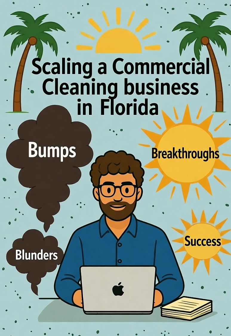 Bumps, Blunders, and Breakthroughs: My Laugh-Out-Loud Lessons Scaling a Commercial Cleaning Biz in Florida's Sunshine Crystal Purity