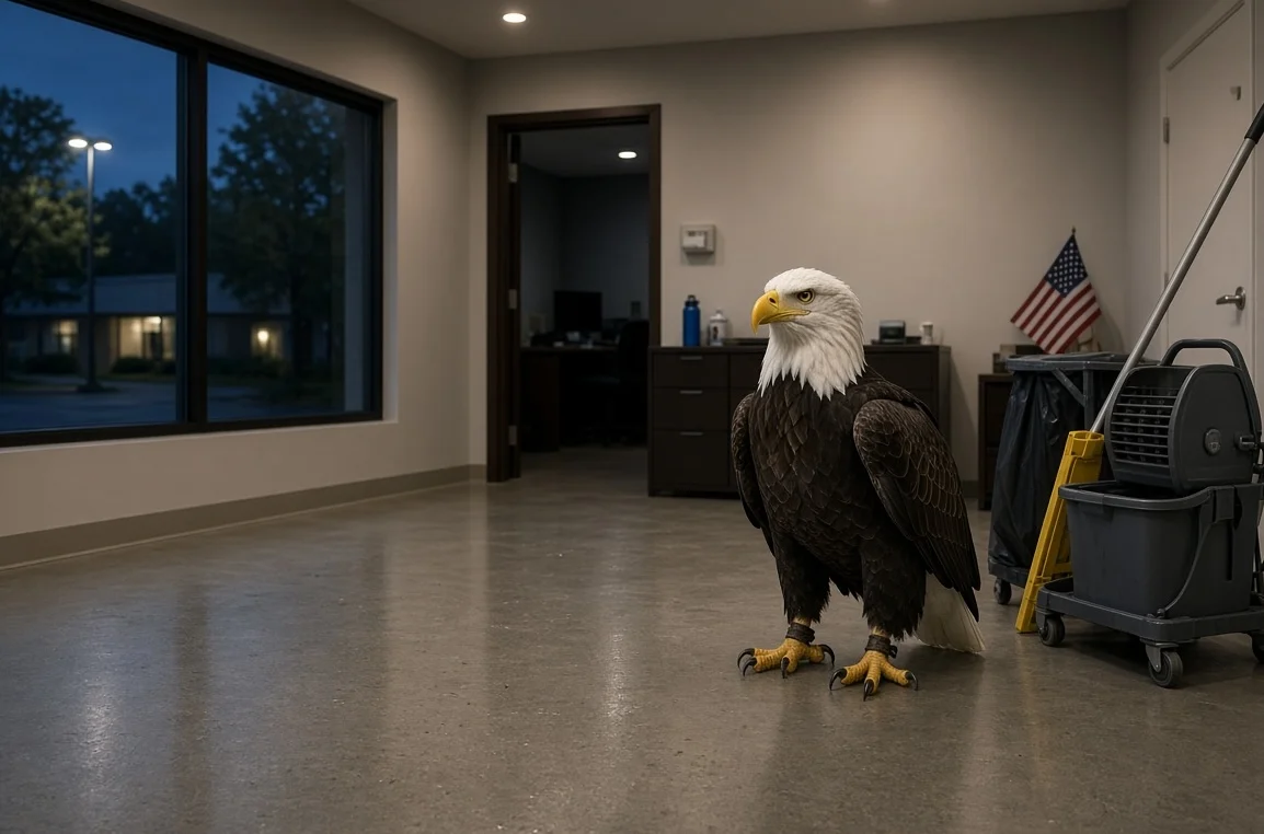  After-hours commercial cleaning in a Central Florida office
